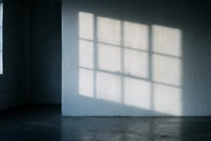 Widok dającego nadzieję światła wpadającego przez okno