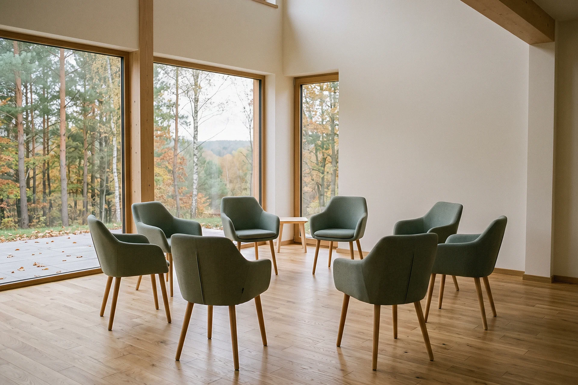 Sala terapii grupowej leczenia uzależnień