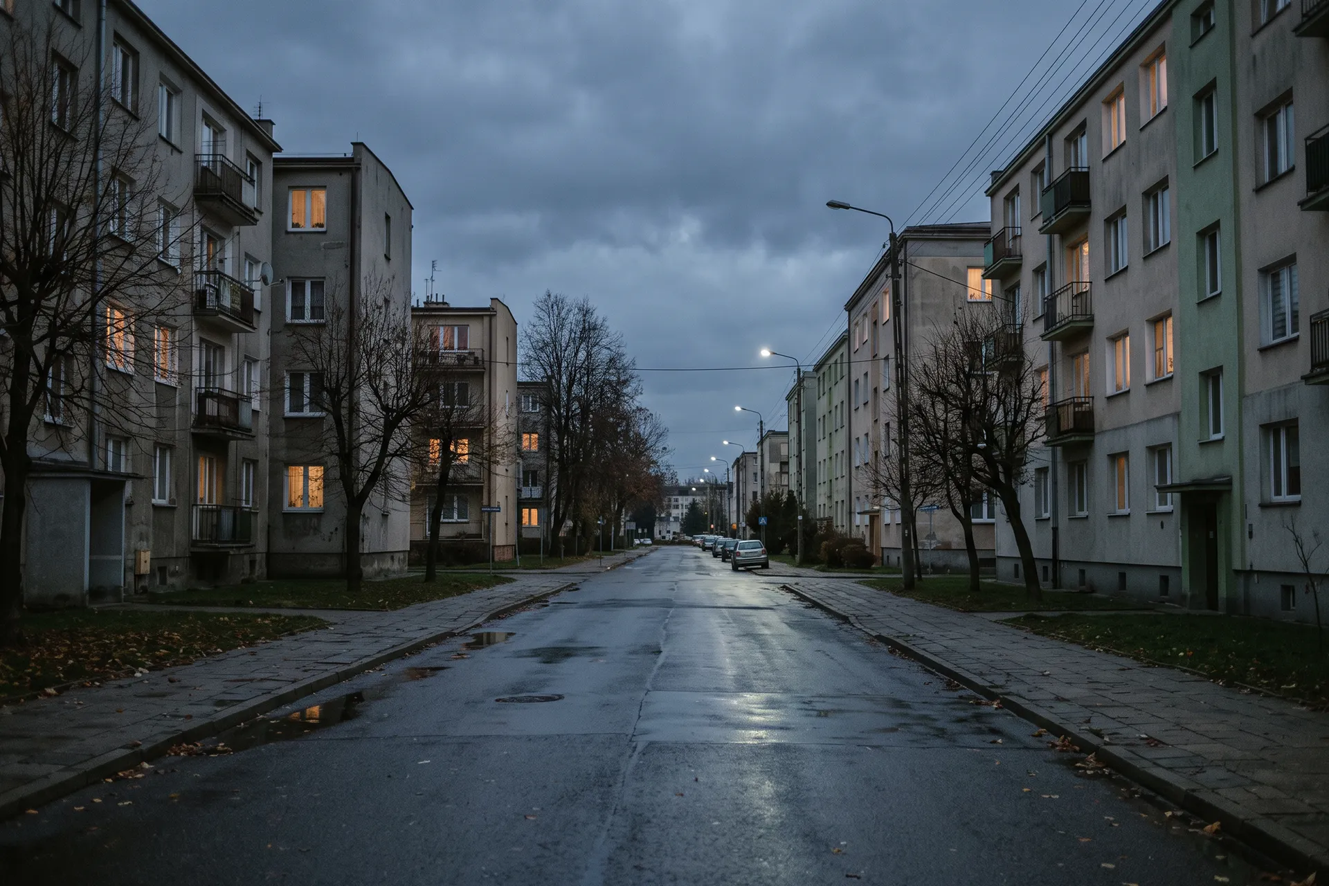 Szara ulica, wieczór - dzień jak co dzień